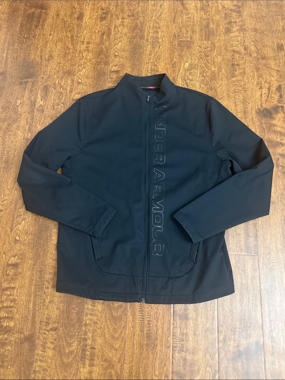 Under Armour Black Vertical Logo Full-Zip Performance Jacket